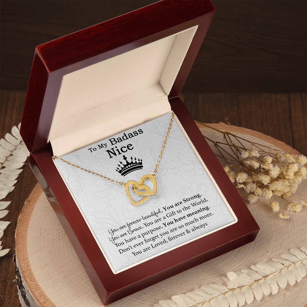 To My Badass Niece Necklace, Birthday Gift, Graduation Gift, Grad Gift