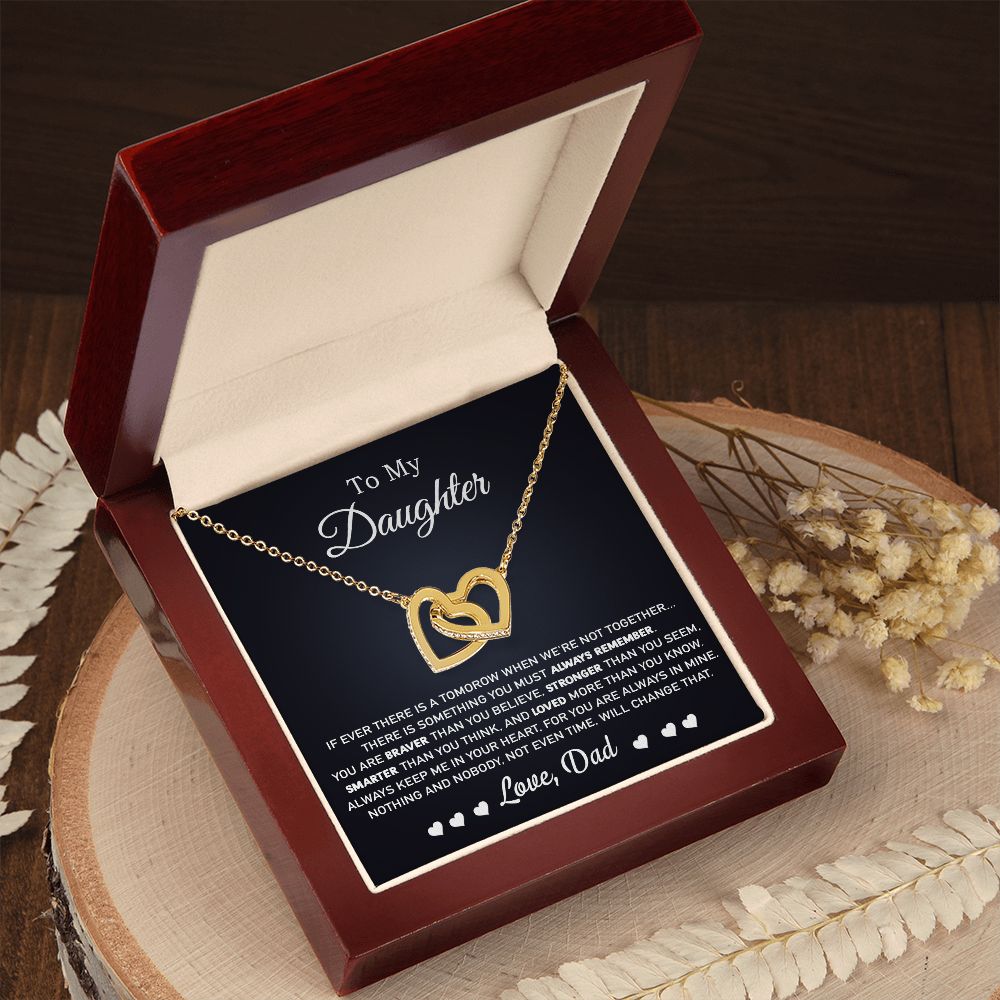 To My Daughter Necklace, Birthday Gift For Daughter From Dad, Graduation Jewelry