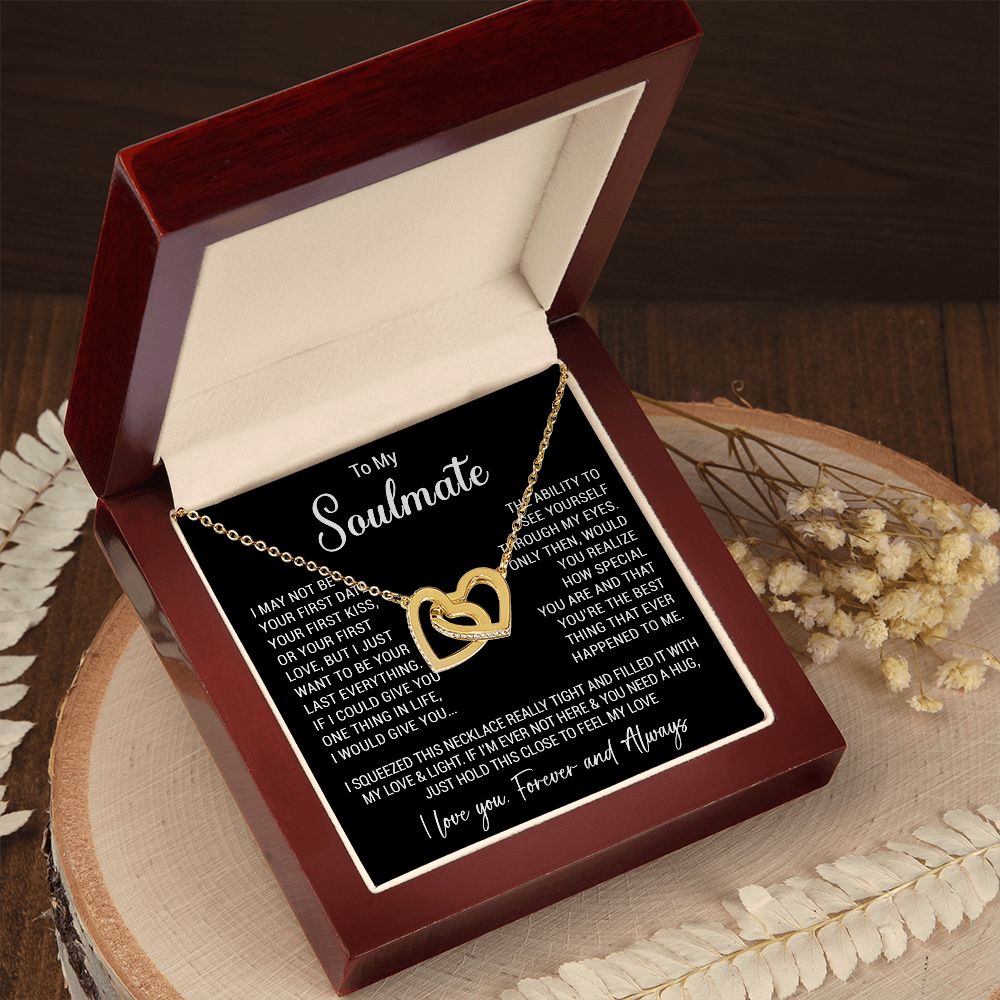 To My Soulmate Necklace Gift For Girlfriend Wife Birthday Gifts Christmas Gifts