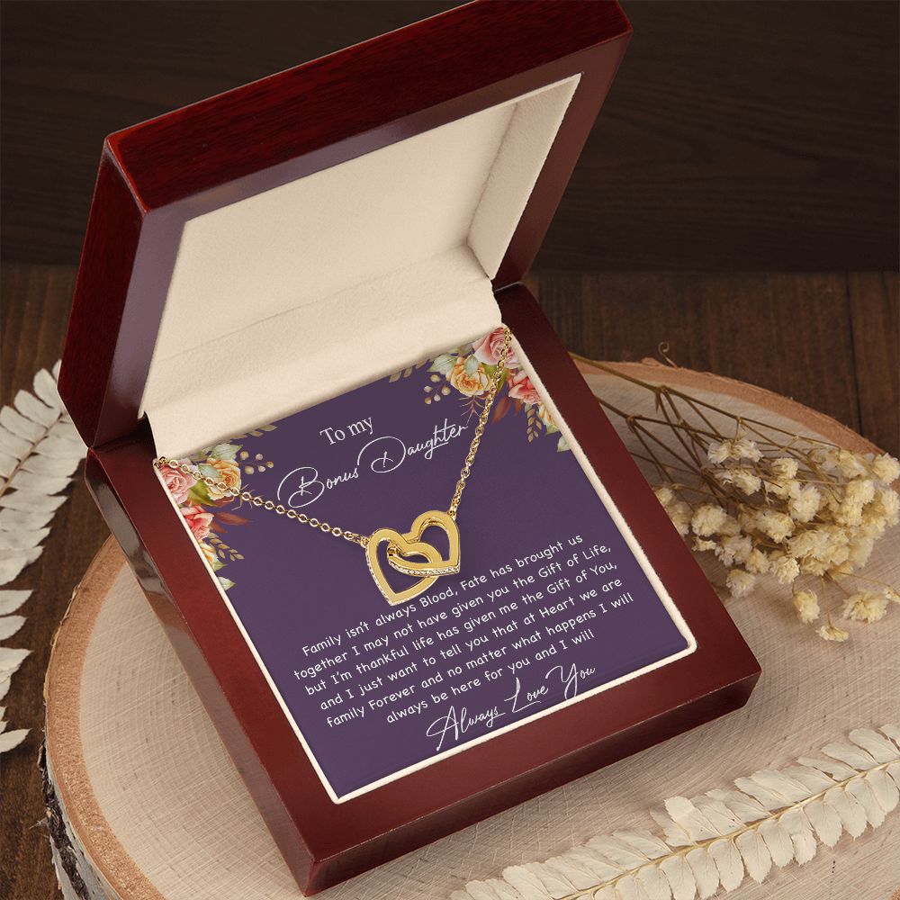 To My Bonus Daughter Necklace, Gift For Daughter, Step Daughter, Christmas Gift