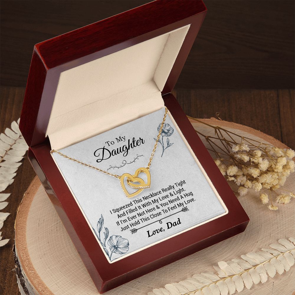 To my Daughter Necklace, Gift for Daughter from Dad, Daughter Necklace