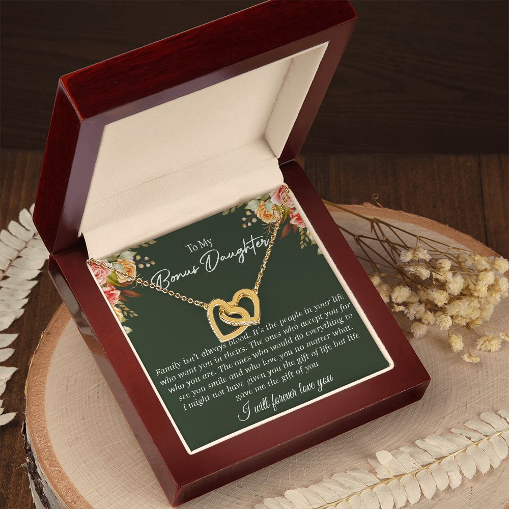 To my Bonus Daughter Necklace, Bonus Daughter, Step Daughter Gift