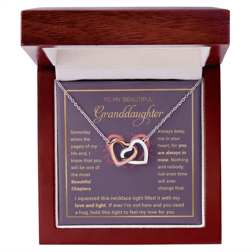 Granddaughter Necklace - Granddaughter Gifts From Grandpa Grandma