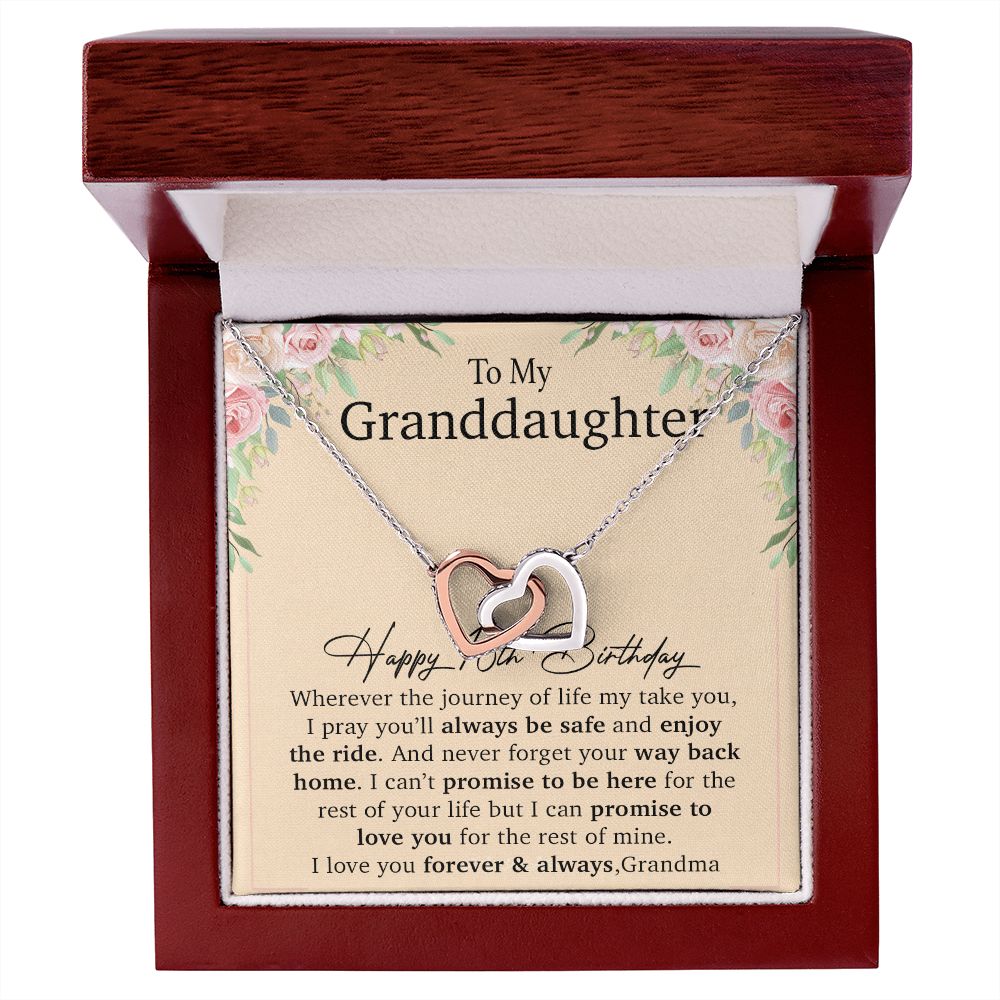 Happy 16th Birthday, To My Granddaughter Necklace, Gift For Granddaughter