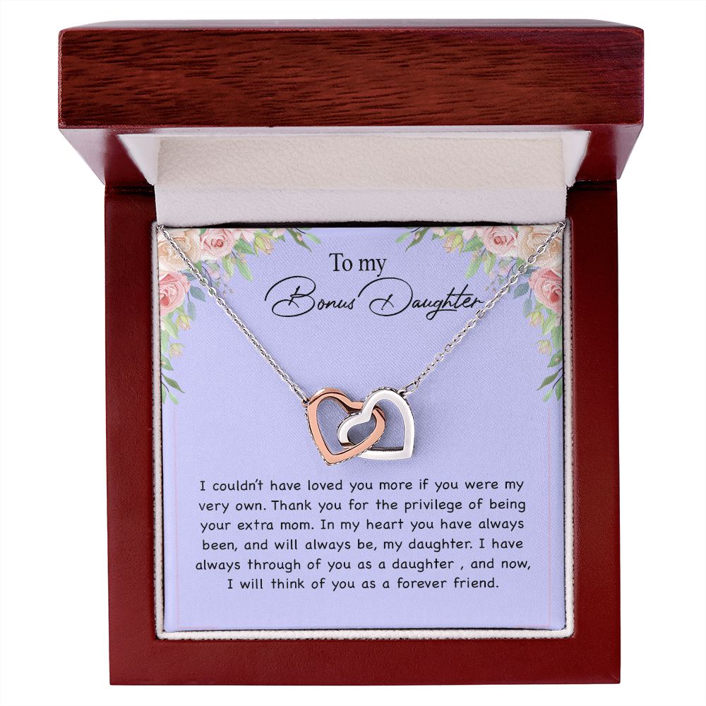 To my Bonus Daughter Necklace, Bonus Daughter, Step Daughter Gift