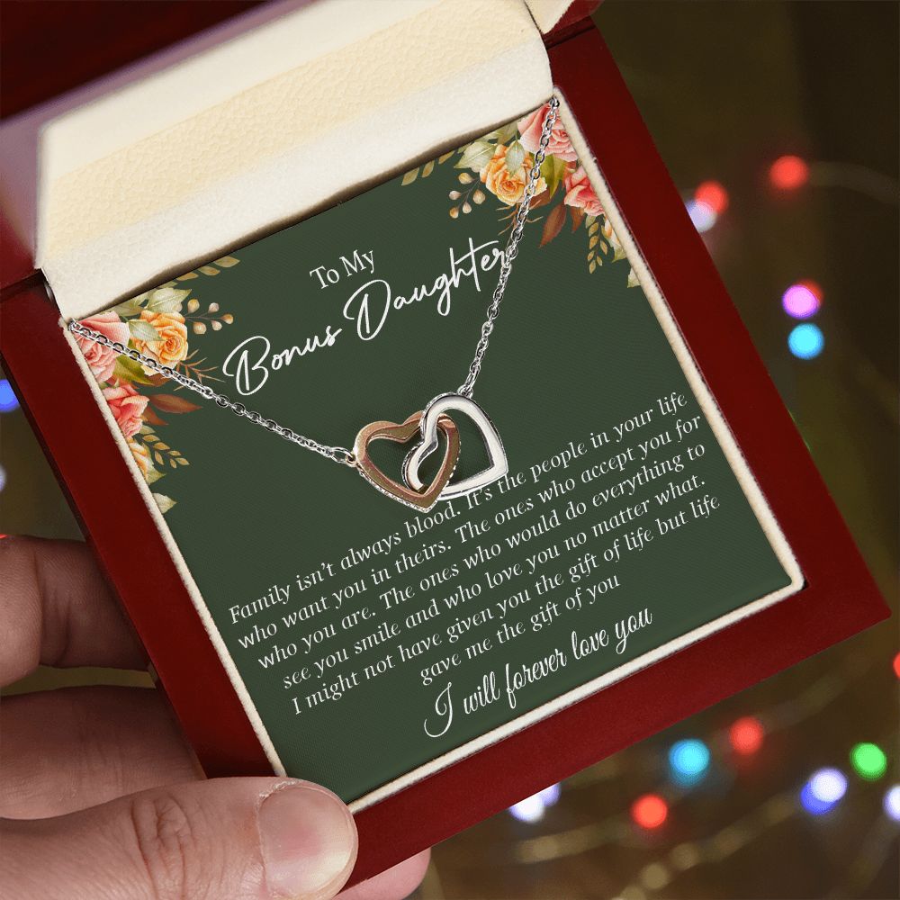 To my Bonus Daughter Necklace, Bonus Daughter, Step Daughter Gift