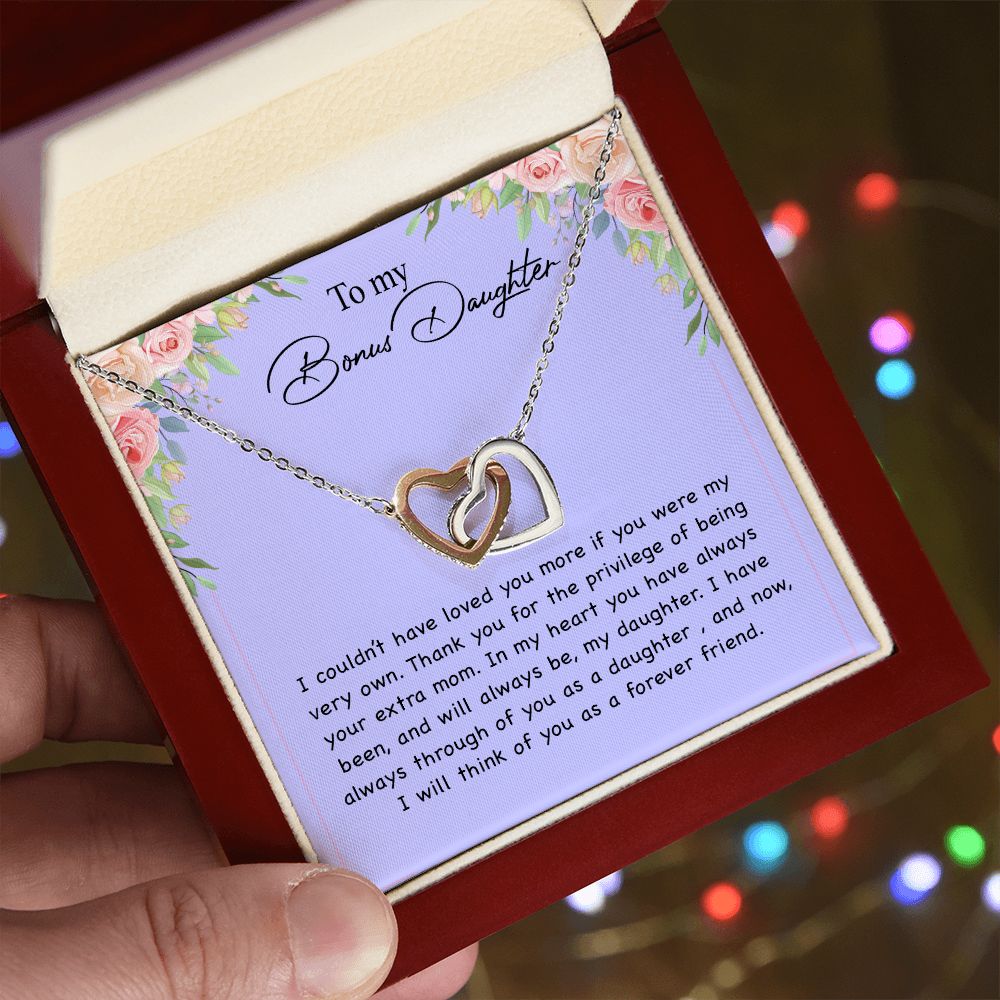 To my Bonus Daughter Necklace, Bonus Daughter, Step Daughter Gift