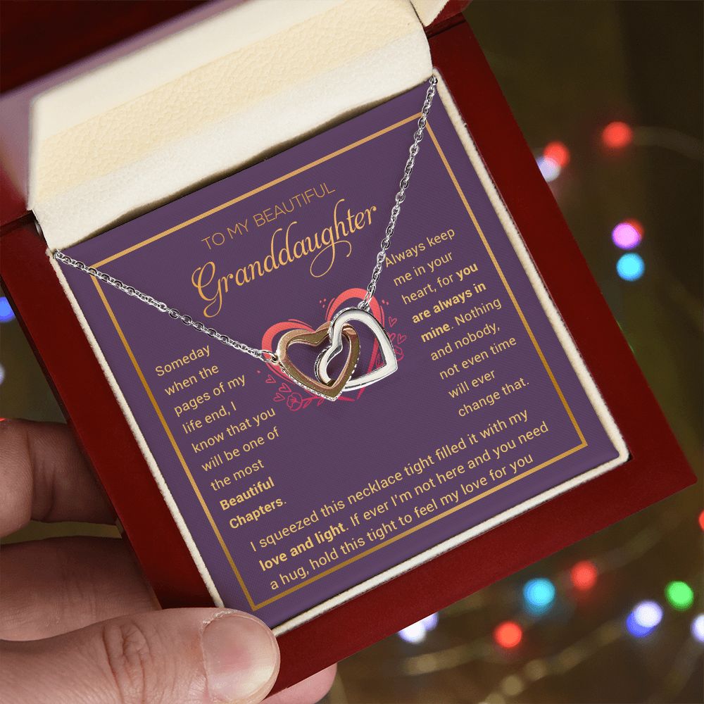 Granddaughter Necklace - Granddaughter Gifts From Grandpa Grandma