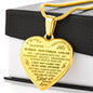 Father and Daughter Gift Ideas - To My Daughter Heart Necklace From Daddy