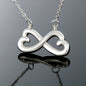 Loss of Son Gift Grief Gift Sympathy Gift Son Memorial Gift - Infinity Hearts Necklace Jewelry with Gift Box – Silver