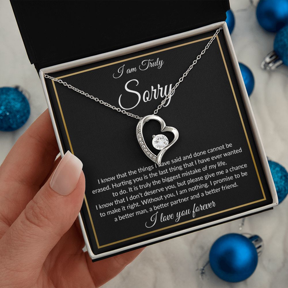 I'm Sorry Necklace Gifts, Apology Gifts For Her, Forgiveness Gift
