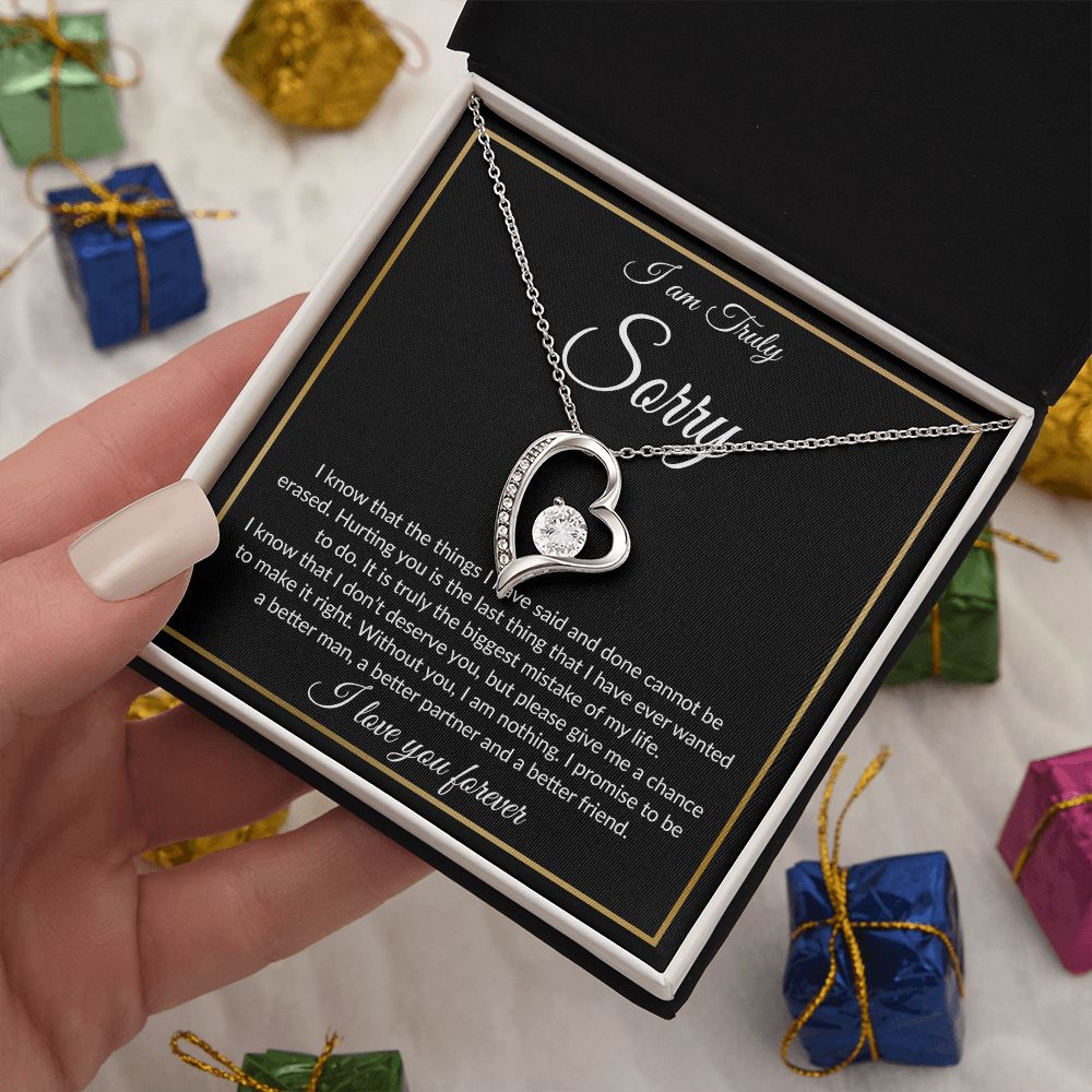 I'm Sorry Necklace Gifts, Apology Gifts For Her, Forgiveness Gift
