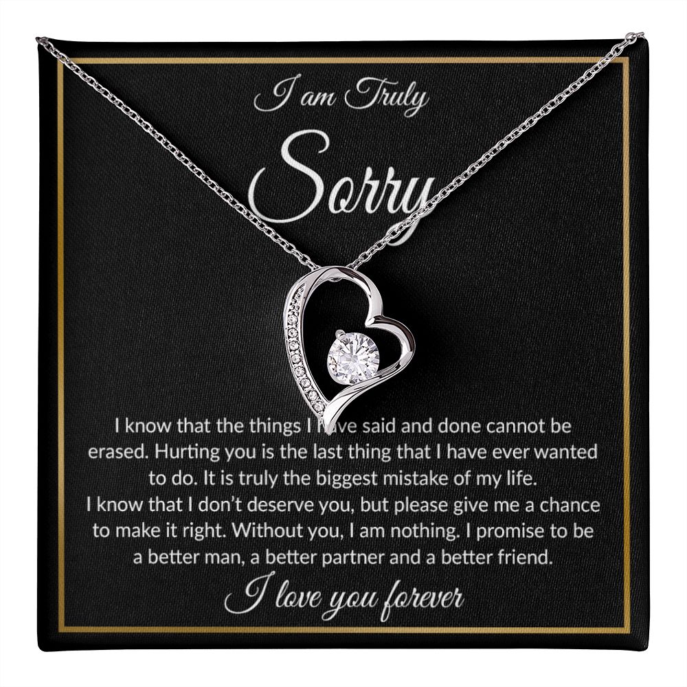 I'm Sorry Necklace Gifts, Apology Gifts For Her, Forgiveness Gift