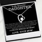 To My Beautiful Daughter Necklace, Necklace for Daughter, Daughter Gifts, Gifts for Daughter