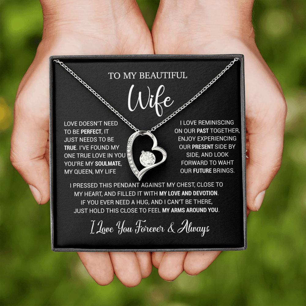 To My Wife Necklace, Valentine Gift For Her, Gift For Soulmate, Gift For Her