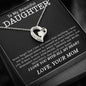 To My Beautiful Daughter Necklace, Necklace for Daughter, Daughter Gifts, Gifts for Daughter