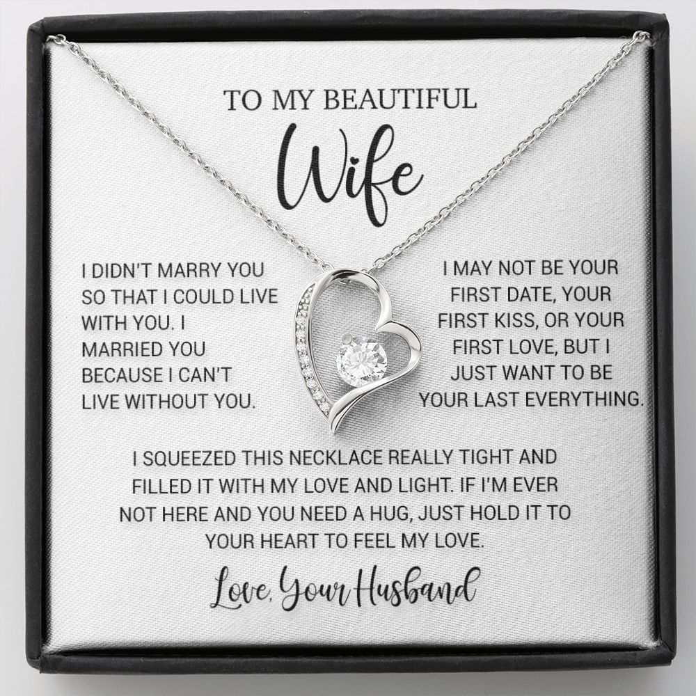 To My Wife Necklace, Valentine Gift For Her, Gift For Her, Gift For Soulmate