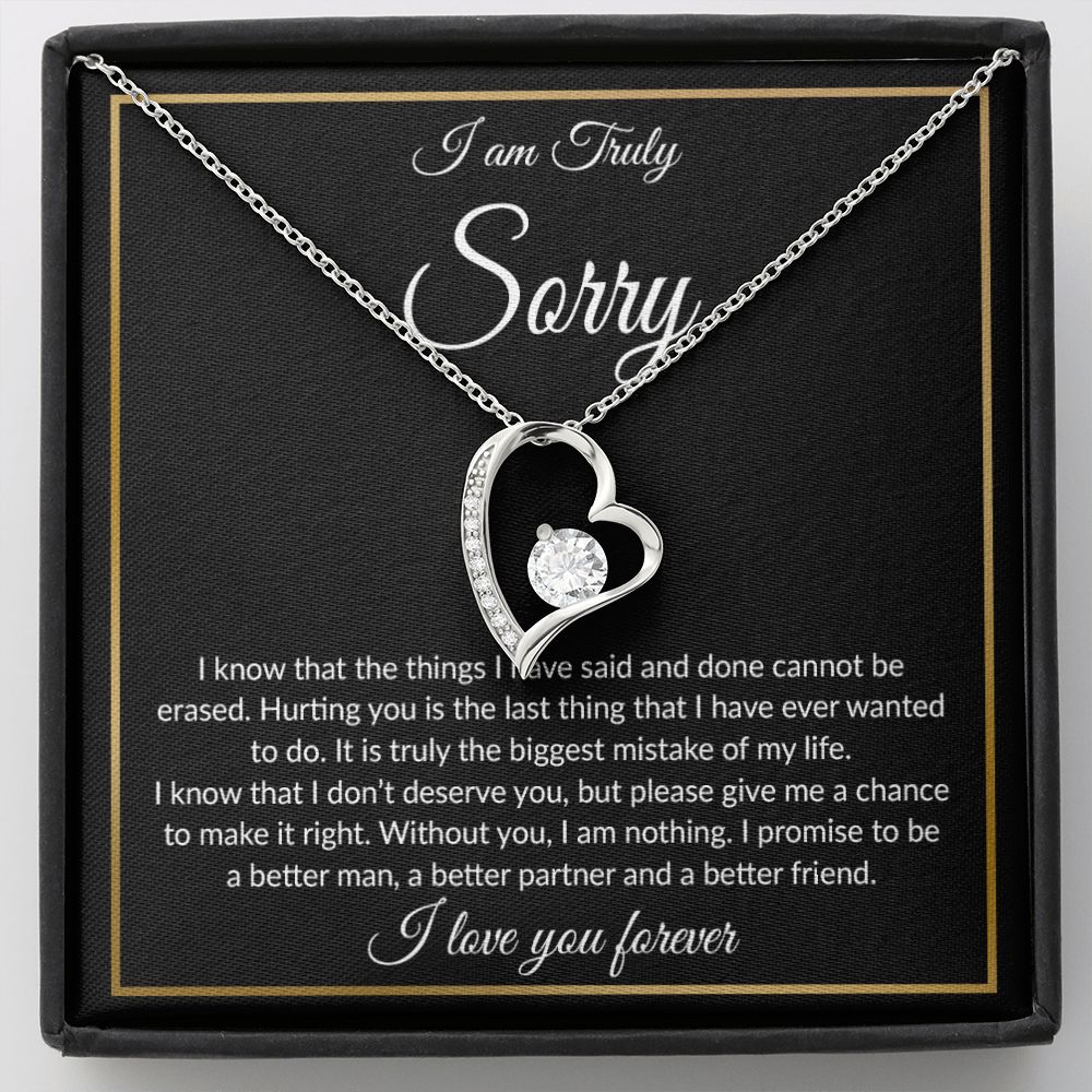 I'm Sorry Necklace Gifts, Apology Gifts For Her, Forgiveness Gift