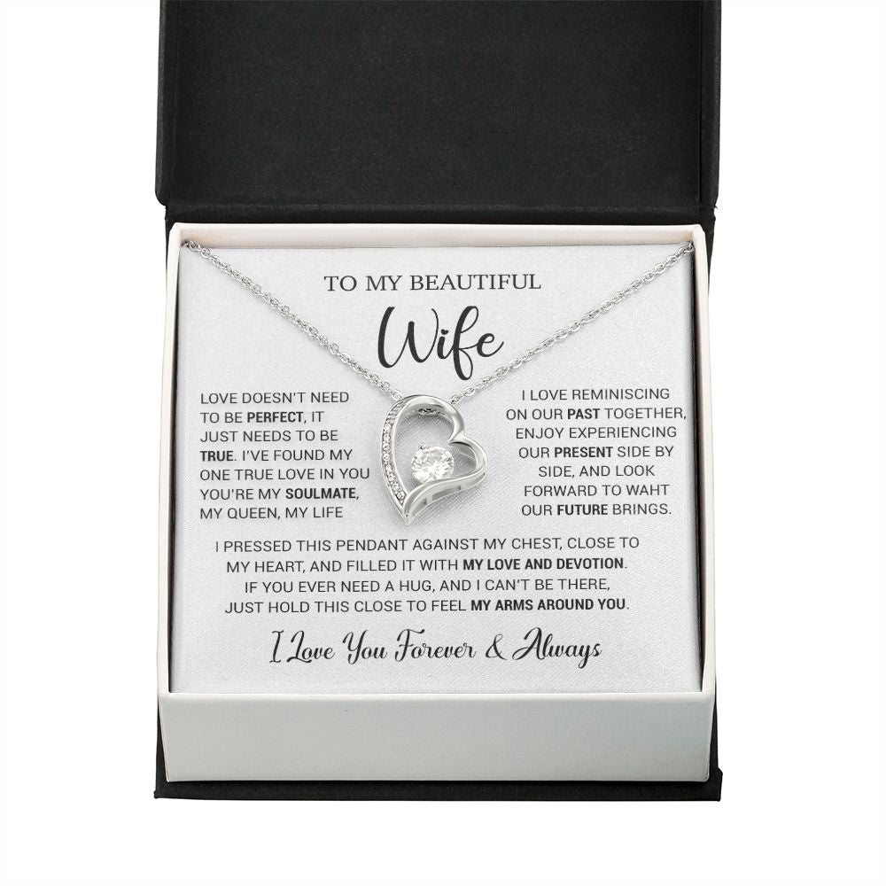 To My Wife Necklace, Valentine Gift For Her, Gift For Soulmate, Gift For Her