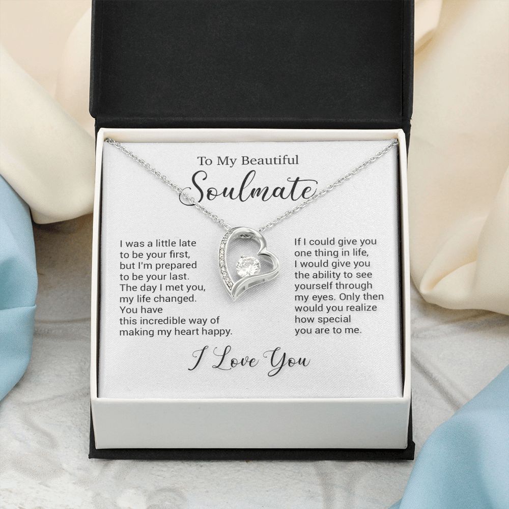 To My Soulmate Necklace, Valentine Gift For Her, Gift For Soulmate, Gift For Her