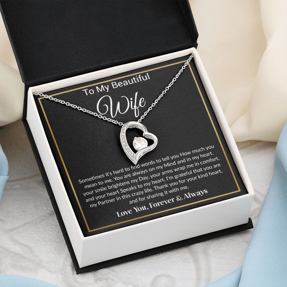 To My Wife Necklace, Gift for Wife, Girlfriend, Anniversary Gift, Birthday Gift