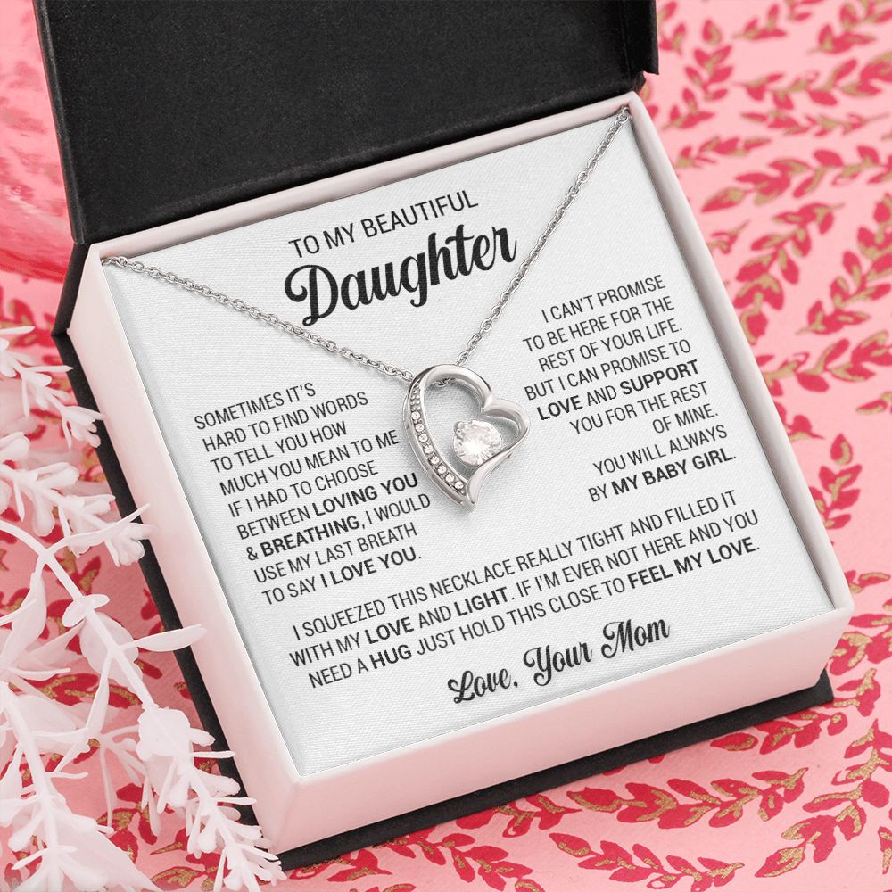 To My Daughter Necklace, Gift From Mom, Daughter Necklace, Gift For Her