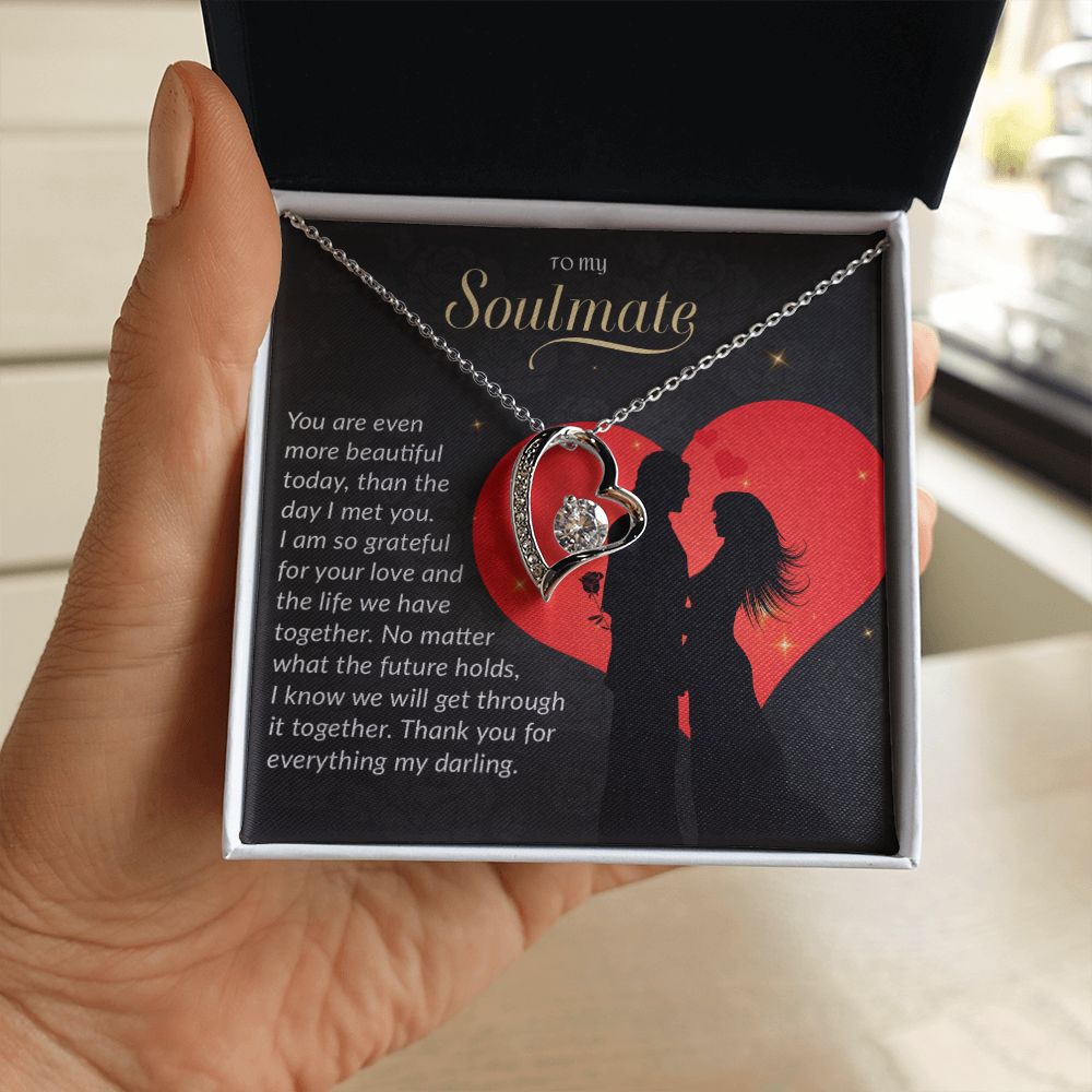 To My Soulmate Necklace, Gift For Wife, Gift from Husband, Valentine Days Gift
