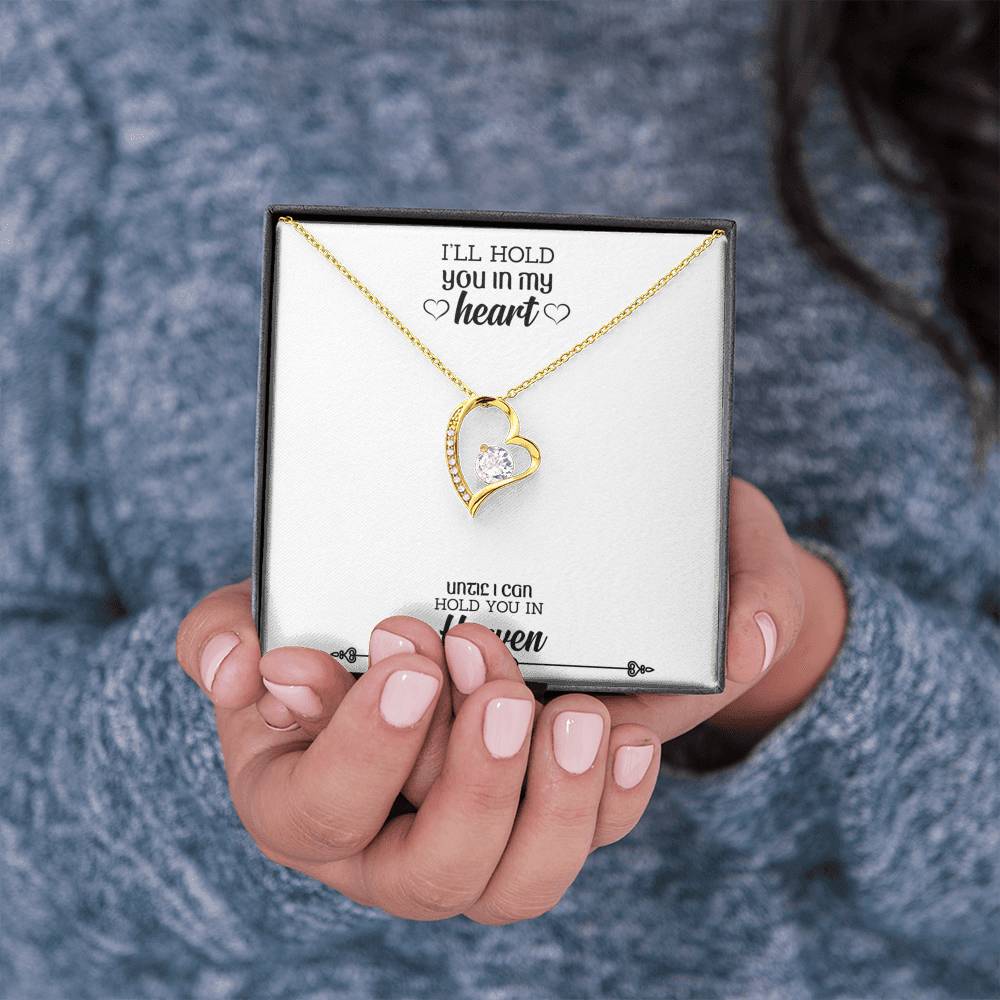 ZEN DEAL - Gold Forever Love Heart Necklace with Gift Box
