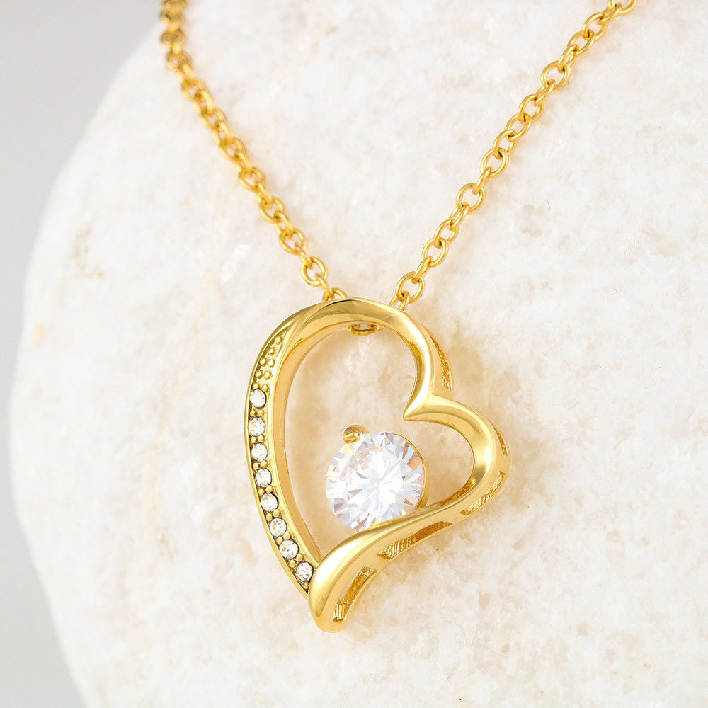 ZEN DEAL - Silver Forever Love Heart Necklace with Gift Box