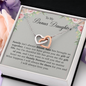 To My Bonus Daughter Necklace, Stepdaughter Gift, Bonus Daughter Birthday Gift