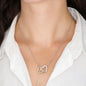 Daughter Necklace Gift for Daughter Interlocking Hearts Necklace Message Card