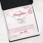 To Daughter Necklace Heart Pendant Gifts Message Box Dad Loves You
