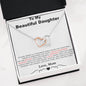 To Beautifull My Daughter Necklace, Daughter Father Necklace, Daughter Gift from Dad