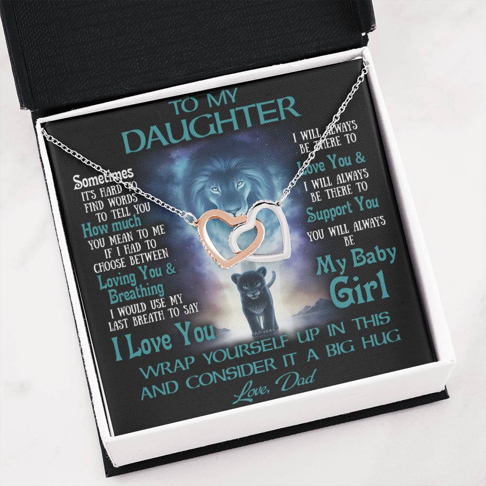 To My Daughter Necklace, Daughter Father Necklace, Daughter Gift from Dad