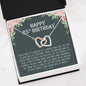 25th Birthday Gift Necklace Birthday, Gift For Her Interlocking Heart Necklace