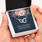 Graduation Necklace Gift Friend Grad Gift Interlocking Hearts Necklace Message Card