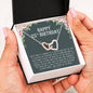 25th Birthday Gift Necklace Birthday, Gift For Her Interlocking Heart Necklace