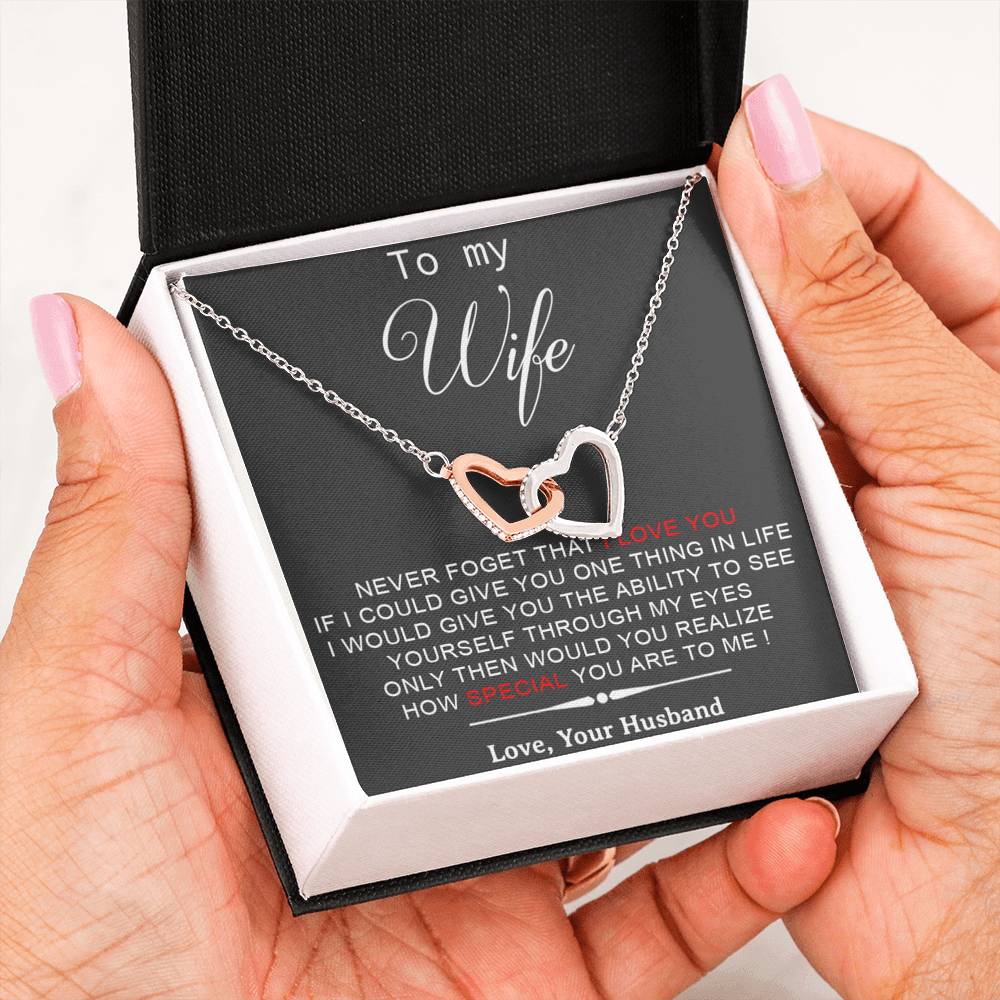 To My Wife Necklace, Engagement Gift For Her, Future Wife Birthday Gift
