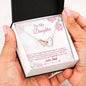 To Daughter Necklace Heart Pendant Gifts Message Box Dad Loves You