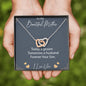 To My Beautiful Mother Necklace Best Gift Necklace From Son, Daughter