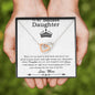 To My Badass Daughter Necklace From Mom, Badass Daughter Necklace Birthday GiFt