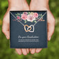 Graduation Necklace Gift Friend Grad Gift Interlocking Hearts Necklace Message Card
