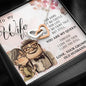 Premium Heart Necklace Anniversary Love Gift For Wife You're my Queen Forever