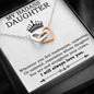 My Badass Daughter Necklace From Mom, Badass Daughter Necklace Birthday Gift