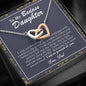 To My Badass Daughter Necklace From Dad, Badass Daughter Necklace Birthday Gift