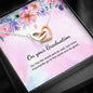 Graduation Necklace Gift Friend Grad Gift Interlocking Hearts Necklace Message Card