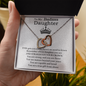 To My Badass Daughter Necklace From Mom, Badass Daughter Necklace Birthday