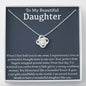 To My Beautiful Daughter Necklace, Gift for Daughter, Birthday Gift for Daughter, Mothers Day Gift for Daughter