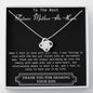 Future Mother in Law, Mother in Law Gift, Mother of the Groom Necklace, Mother of the Bride Necklace, Wedding Gift