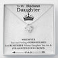 To My Badass Daughter Necklace From Mom, Badass Daughter Necklace Birthday Gift
